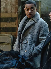 Tariq St. Patrick Power Book II Ghost Season 3 Shearling Coat