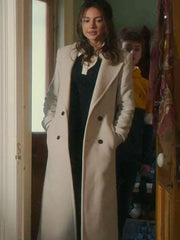 Michelle Keegan Fool Me Once Off White Wool Coat