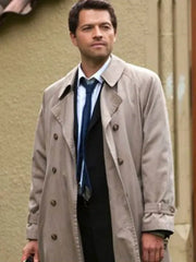 Misha Collins Supernatural Beige Trench Coat