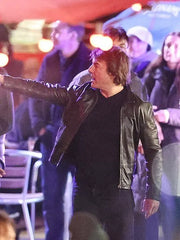Tom Cruise Mission Impossible 8 Leather Jacket