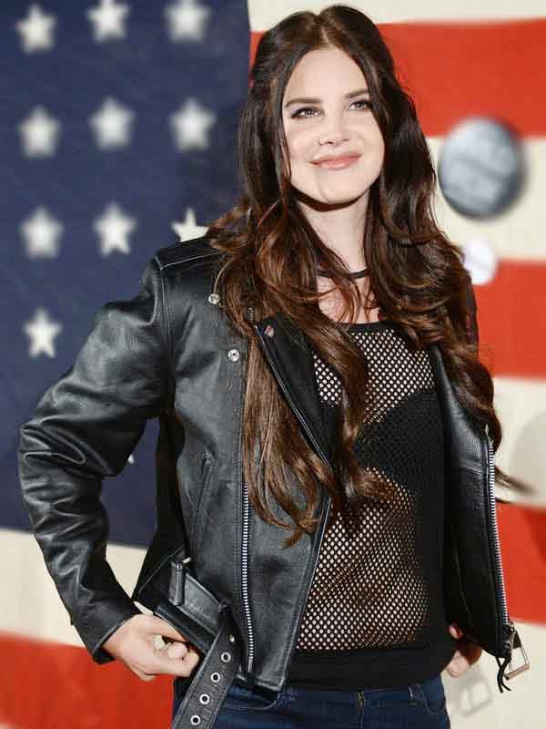 Lana Del Rey Black Leather Jacket