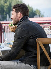 Junebug 2024 Aaron O'connell Black Leather Jacket