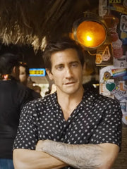 Jake Gyllenhaal Road House 2024 Black Floral Shirt