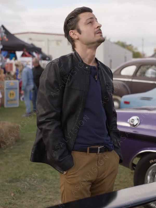 Shifting Gears 2024 Tyler Hynes Leather Jacket