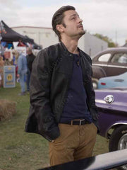 Shifting Gears 2024 Tyler Hynes Leather Jacket
