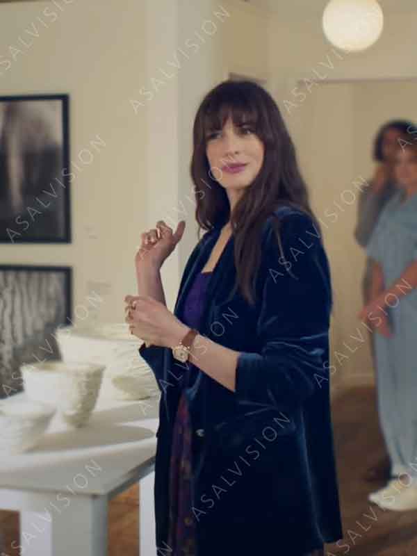 The Idea Of You 2024 Anne Hathaway Blue Blazer