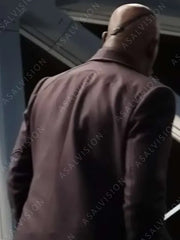 Nick Fury The Marvels 2023 Brown Coat