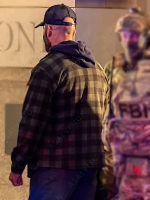 Jason Statham The Beekeeper 2024 Plaid Shirt