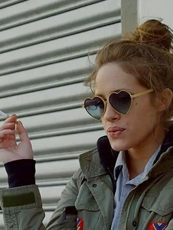 Darlene Mr Robot Olive Green Cotton Jacket