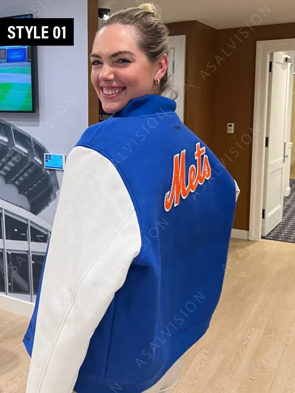 Kate Upton Mets Jacket