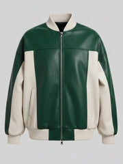 Norell Patchwork Faux Leather Jacket