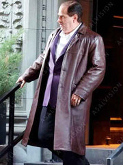 The Penguin Oswald Cobblepot Leather Trench Coat