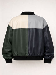 Dominion Patchwork Faux Leather Jacket