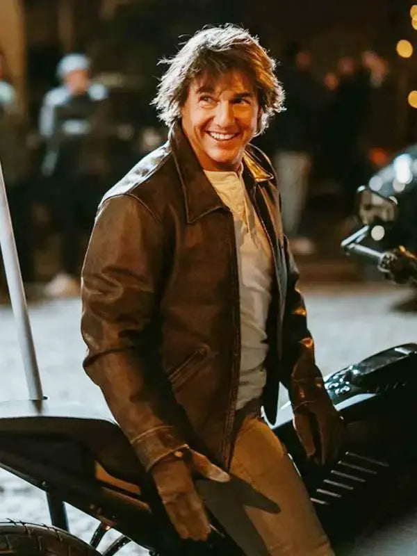 Tom Cruise Olympics Leather Jacket