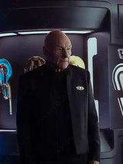 Star Trek Picard Season 3 Patrick Stewart Black Jacket