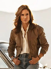 Women's Top Gun Maverick Penny Benjamin Brown Jacket