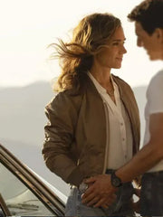 Women's Top Gun Maverick Penny Benjamin Brown Jacket