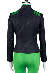 Harley Quinn Poison Ivy Leather Black Jacket