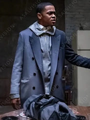 Tariq St. Patrick Power Book II Ghost Season 3 Grey Trench Coat