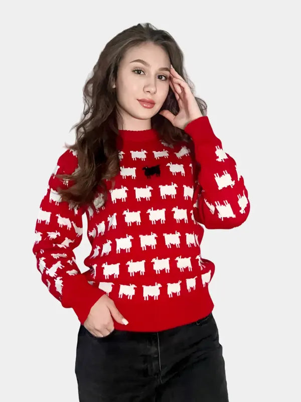 Princess Diana Black Sheep Sweater