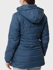 Hood Style Women's Blue Puffer Jacket