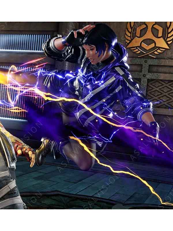 Tekken 8 Reina Mishima Purple And Black Jacket