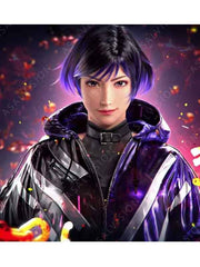 Tekken 8 Reina Mishima Purple And Black Jacket