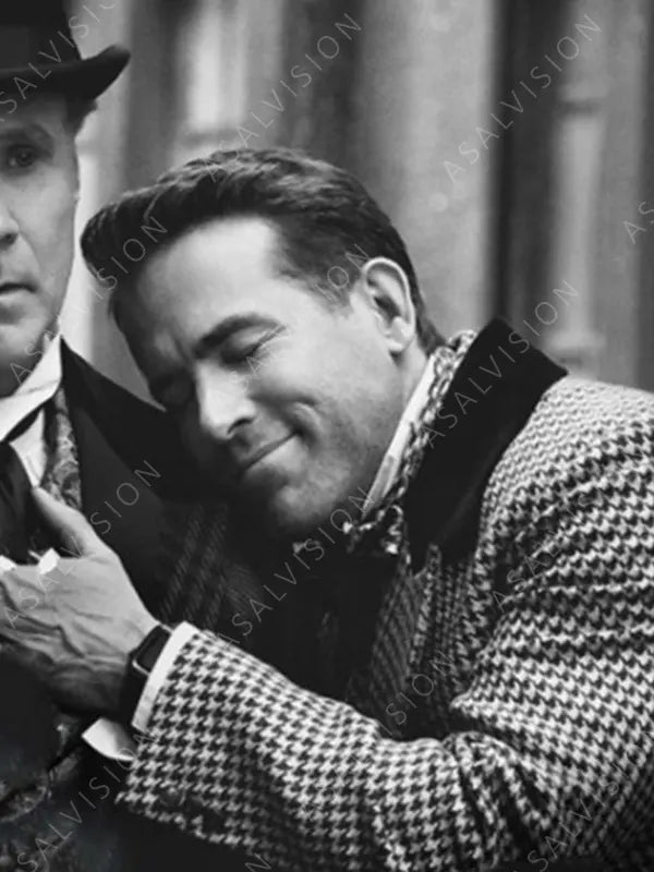 Ryan Reynolds Spirited Checked Coat