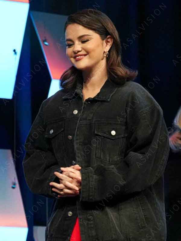 SXSW Selena Gomez Black Denim Jacket