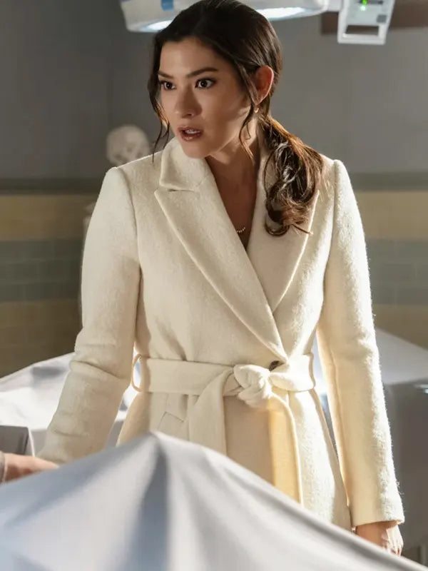 Watson 2025 Sasha Lubbock White Belted Coat