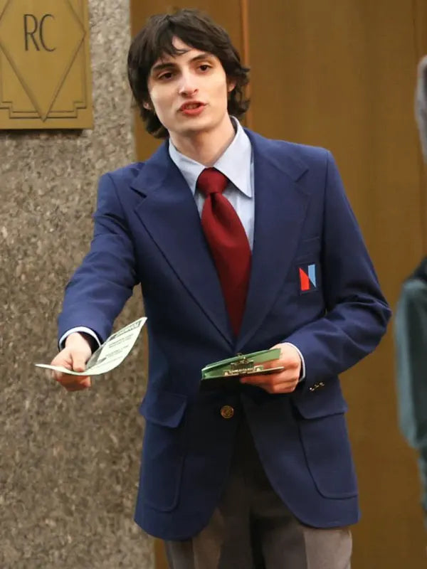 Saturday Night 2024 Finn Wolfhard Navy Blue Blazer