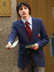 Saturday Night 2024 Finn Wolfhard Navy Blue Blazer