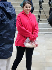 Selena Gomez Only Murders in the Building Pink Hoodie