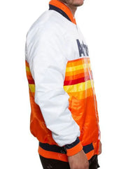 White and Orange Houston Astros Star Jacket