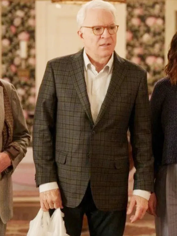 Steve Martin Only Murders In the Building Plaid Blazer