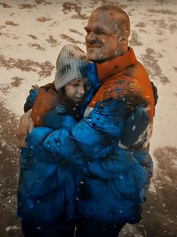 Stranger Things Joyce and Hopper Puffer Couple Jacket
