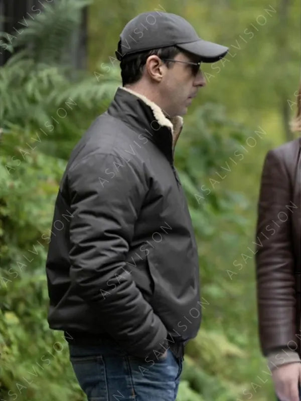 Succession Season 4 Kendall Roy Shearling Jacket