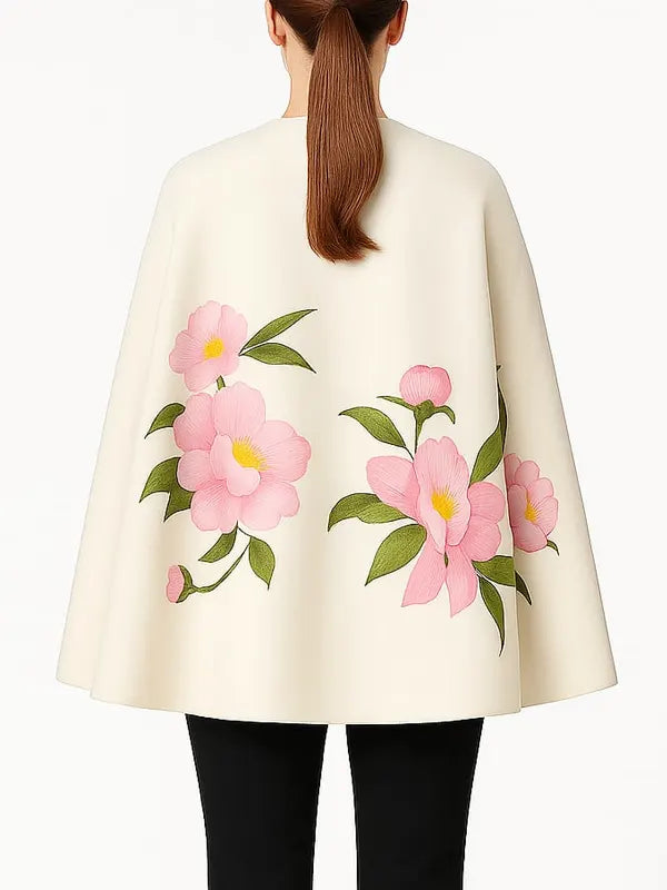 Carrie Preston Elsbeth Season 2 Floral Cape Coat