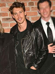 Masters of the Air 2024 Austin Butler Black Leather Jacket