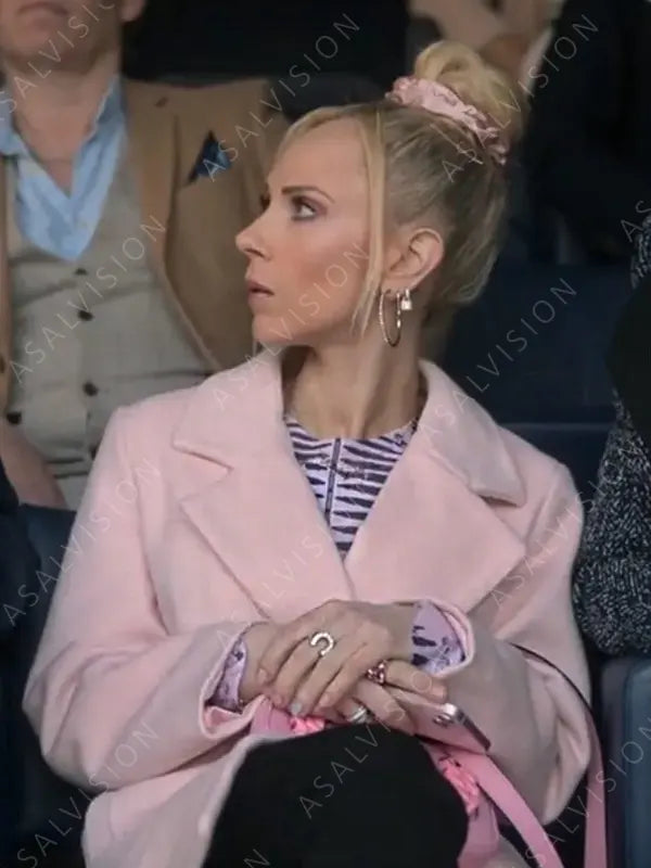 Season 3 Ted Lasso Keeley Jones Pink Wool Coat