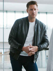 Tracker 2024 Colter Shaw Black Bomber Leather Jacket