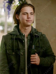 Tanner Buchanan Cobra Kai Denim Green Jacket