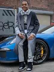 Tariq St. Patrick Power Book II Ghost Season 3 Grey Trench Coat