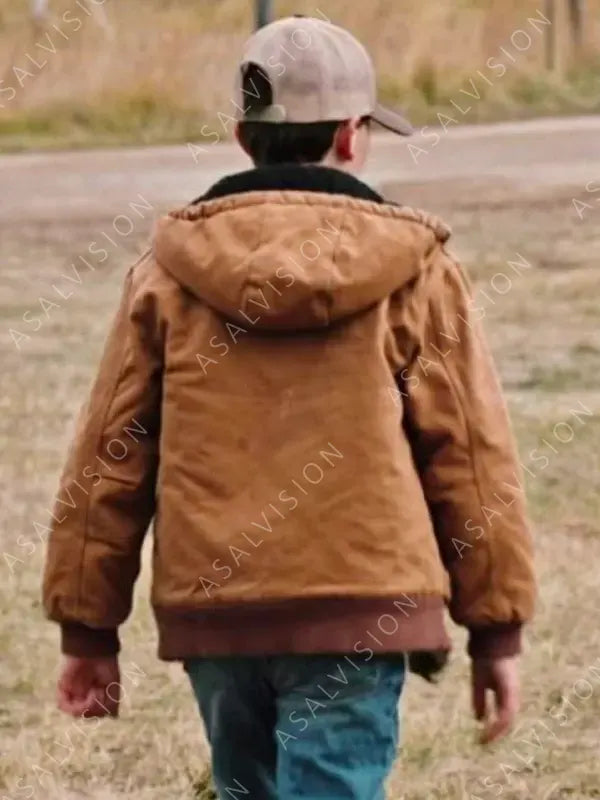 Yellowstone Tate Dutton Hooded Brown Jacket