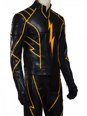 The Flash Black Biker Leather Jacket