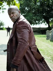 The Killer's Game Terry Crews Brown Leather Coat