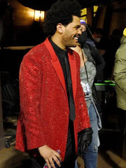 Super Bowl The Weeknd Sequin Red Blazer