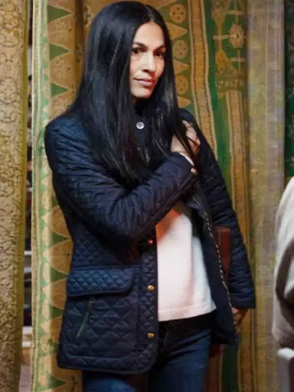 The Cleaning Lady Thony Quilted Black Jacket