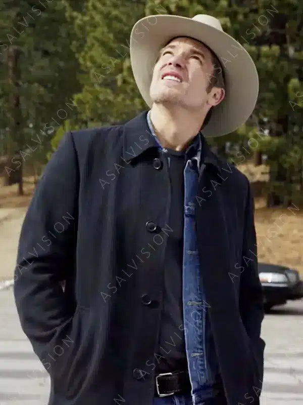Justified Raylan Givens Trench Wool Coat