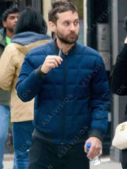 Spider-Man No Way Home 2021 Tobey Maguire Blue Puffer Jacket